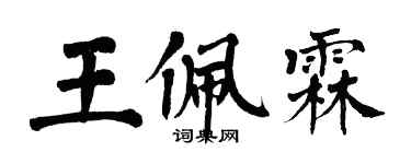 翁闓運王佩霖楷書個性簽名怎么寫