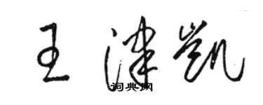 駱恆光王津凱草書個性簽名怎么寫