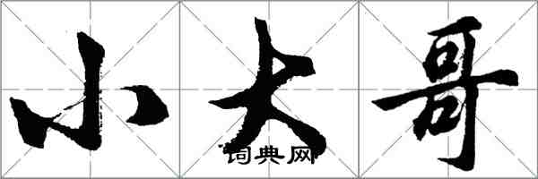 胡問遂小大哥行書怎么寫