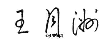 駱恆光王月洲草書個性簽名怎么寫