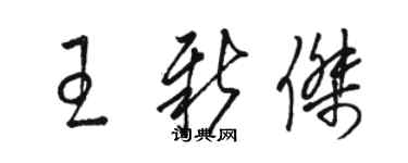 駱恆光王新傑草書個性簽名怎么寫