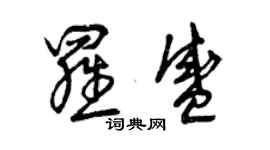 曾慶福羅盛草書個性簽名怎么寫