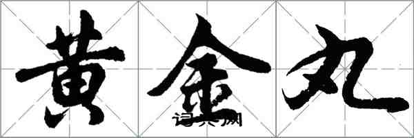 胡問遂黃金丸行書怎么寫