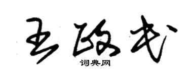 朱錫榮王政民草書個性簽名怎么寫