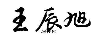胡問遂王辰旭行書個性簽名怎么寫