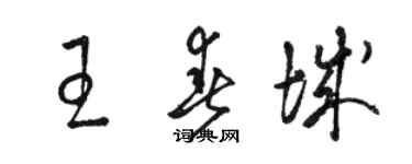 駱恆光王春城草書個性簽名怎么寫