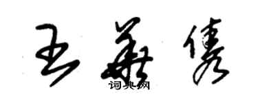 朱錫榮王華雋草書個性簽名怎么寫