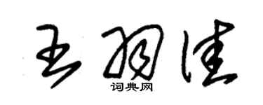 朱錫榮王羽佳草書個性簽名怎么寫