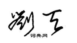 朱錫榮劉天草書個性簽名怎么寫