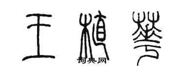 陳墨王植華篆書個性簽名怎么寫