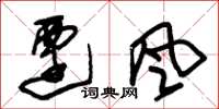 朱錫榮遷風草書怎么寫