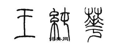 陳墨王純華篆書個性簽名怎么寫