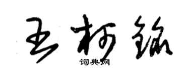 朱錫榮王柯銘草書個性簽名怎么寫