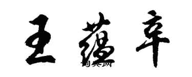 胡問遂王蘊辛行書個性簽名怎么寫