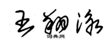 朱錫榮王翔泳草書個性簽名怎么寫