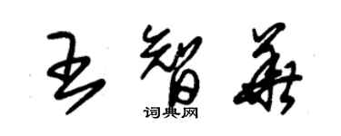 朱錫榮王智華草書個性簽名怎么寫