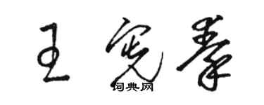 駱恆光王憲秦草書個性簽名怎么寫