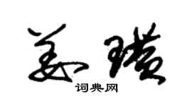 朱錫榮姜璜草書個性簽名怎么寫