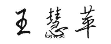 駱恆光王慧苹行書個性簽名怎么寫