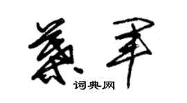 朱錫榮葉軍草書個性簽名怎么寫