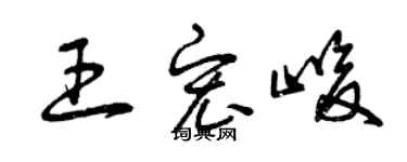 曾慶福王宏峻草書個性簽名怎么寫