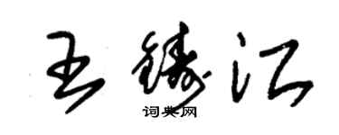 朱錫榮王鑄江草書個性簽名怎么寫