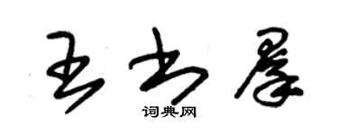 朱錫榮王書群草書個性簽名怎么寫