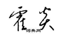 梁錦英霍炎草書個性簽名怎么寫