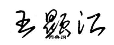 朱錫榮王顯江草書個性簽名怎么寫