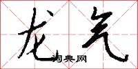 龍氣怎么寫好看