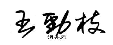 朱錫榮王勁枝草書個性簽名怎么寫
