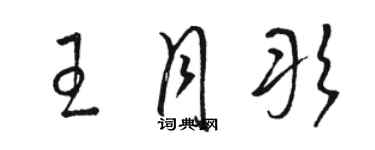 駱恆光王月彤草書個性簽名怎么寫