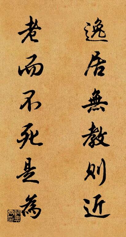 逸居無教則近; 老而不死是為。怎么寫好看