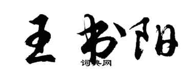 胡問遂王書陽行書個性簽名怎么寫