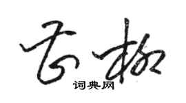 駱恆光曹柳草書個性簽名怎么寫