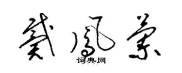 梁錦英戴鳳蘭草書個性簽名怎么寫