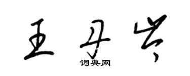 梁錦英王丹岑草書個性簽名怎么寫