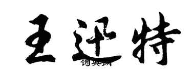 胡問遂王迅特行書個性簽名怎么寫