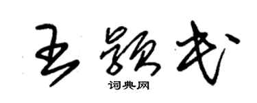 朱錫榮王穎民草書個性簽名怎么寫