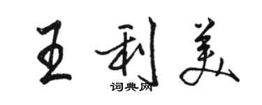 駱恆光王利美行書個性簽名怎么寫