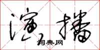 王冬齡演播草書怎么寫