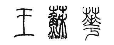 陳墨王蘇華篆書個性簽名怎么寫