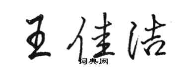 駱恆光王佳潔行書個性簽名怎么寫