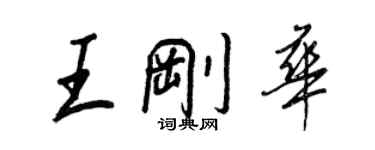 王正良王剛華行書個性簽名怎么寫