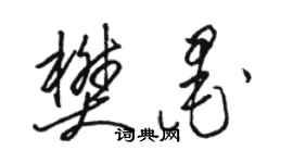 駱恆光樊墨草書個性簽名怎么寫