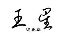 梁錦英王星草書個性簽名怎么寫