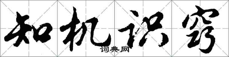 胡問遂知機識竅行書怎么寫