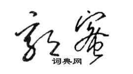 駱恆光郭蜜草書個性簽名怎么寫