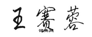 駱恆光王賽蓉行書個性簽名怎么寫