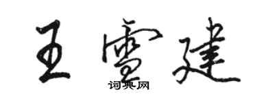 駱恆光王雪建行書個性簽名怎么寫